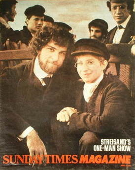 The Sunday Times magazine - Barbra Streisand and Mandy Patinkin cover (4 March 1984)