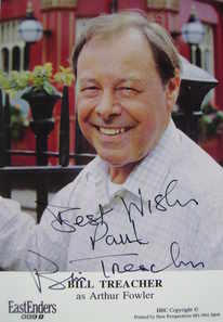 Bill Treacher autograph (ex EastEnders actor)