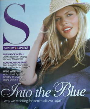 Sunday Express magazine - 31 August 2008 - Into The Blue cover
