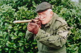 Brian Wilde autograph (hand-signed photograph, dedicated)