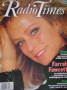 Radio Times magazine - Farrah Fawcett cover (28 July - 3 August 1990)