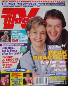 TV Times magazine - Amanda Burton and Kevin Whately cover (26 February - 4 March 1994)