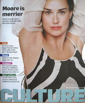 <!--2008-11-23-->Culture magazine - Demi Moore cover (23 November 2008)