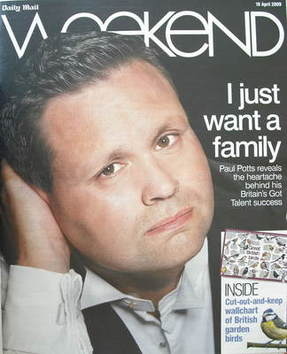 Weekend magazine - Paul Potts cover (18 April 2009)