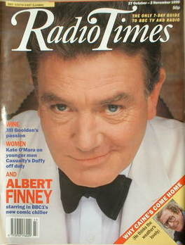 <!--1990-10-27-->Radio Times magazine - Albert Finney cover (27 October-2 N