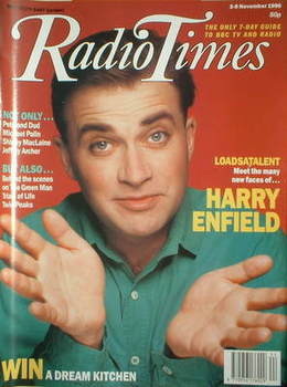 Radio Times magazine - Harry Enfield cover (3-9 November 1990)