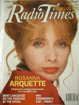 Radio Times magazine - Rosanna Arquette cover (18-24 August 1990)