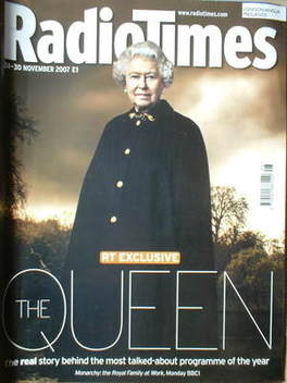 Radio Times magazine - The Queen cover (24-30 November 2007)