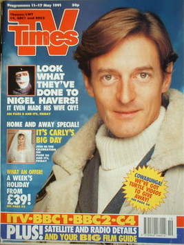 TV Times magazine - Nigel Havers cover (11-17 May 1991)