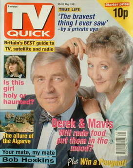 TV Quick magazine - Thelma Barlow and Peter Baldwin cover (25-31 May 1991)
