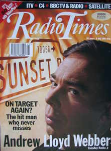 Radio Times magazine - Andrew Lloyd Webber cover (26 June - 2 July 1993)