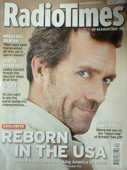 Radio Times magazine - Hugh Laurie cover (20-26 August 2005)