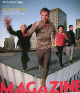 The Times magazine - Take That cover (1 November 2008)