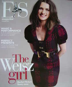 <!--2007-11-16-->Evening Standard magazine - Rachel Weisz cover (16 Novembe