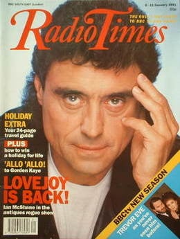 Radio Times magazine - Ian McShane cover (5-11 January 1991)