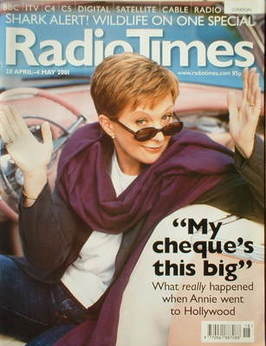 Radio Times magazine - Anne Robinson cover (28 April-4 May 2001)