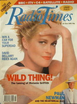 Radio Times magazine - Melanie Griffith cover (8-14 June 1991)