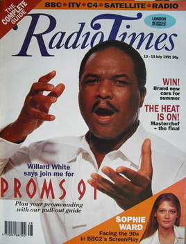 Radio Times magazine - Willard White cover (13-19 July 1991)
