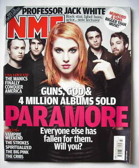 NME magazine - Paramore cover (24 October 2009)