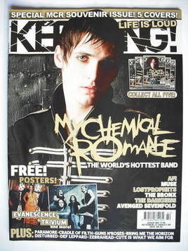 Kerrang magazine - Mikey Way cover (21 October 2006 - Issue 1130)