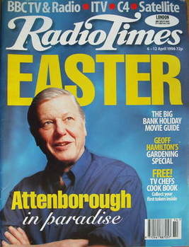 <!--2006-04-06-->Radio Times magazine - David Attenborough cover (6-12 Apri