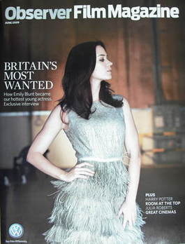 The Observer Film magazine - Emily Blunt cover (June 2009)