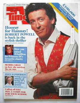 TV Times magazine - Robert Powell cover (28 January - 3 February 1989)