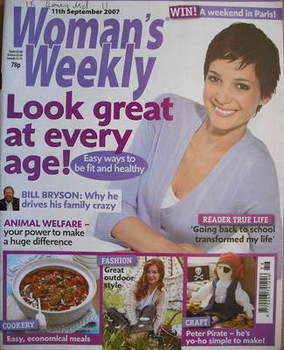 Woman's Weekly magazine (11 September 2007 - British Edition)