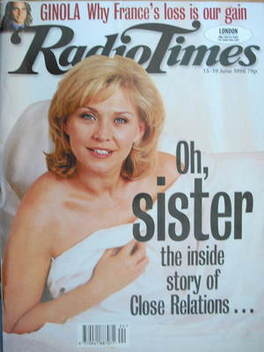 <!--1998-06-13-->Radio Times magazine - Amanda Redman cover (13-19 June 199