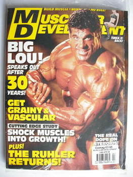 Muscular Development magazine - Lou Ferrigno cover (April 2009)