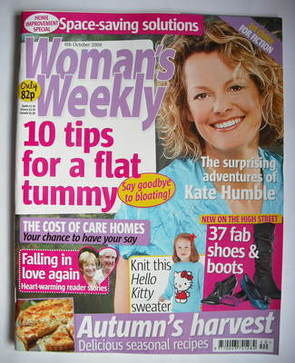 Woman's Weekly magazine (6 October 2009 - Kate Humble cover)