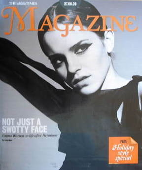 <!--2009-06-27-->The Times magazine - Emma Watson cover (27 June 2009)