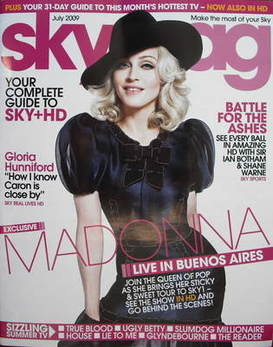 Sky TV magazine - July 2009 - Madonna cover