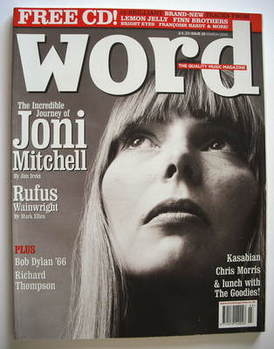 The Word magazine - Joni Mitchell cover (March 2005)