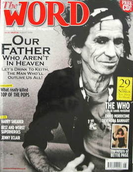 The Word magazine - Keith Richards cover (August 2006)