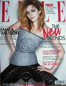 British Elle magazine - August 2009 - Emma Watson cover