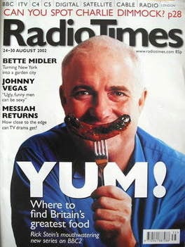 <!--2002-08-24-->Radio Times magazine - Rick Stein cover (24-30 August 2002