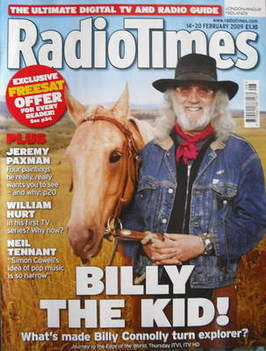 Radio Times magazine - Billy Connolly cover (14-20 February 2009)