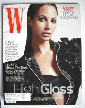 <!--2009-01-->W magazine - January 2009 - Christy Turlington cover