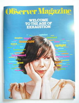 The Observer magazine - Welcome To The Age Of Exhaustion cover (12 July 2009)