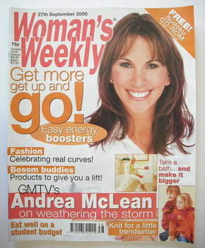 Woman's Weekly magazine (27 September 2005 - Andrea McLean cover)
