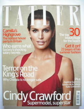 Tatler magazine - July 2005 - Cindy Crawford cover