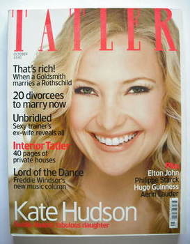 Tatler magazine - October 2003 - Kate Hudson cover