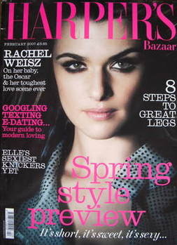 <!--2007-02-->Harper's Bazaar magazine - February 2007 - Rachel Weisz cover