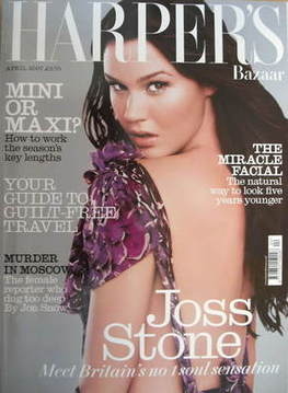 <!--2007-04-->Harper's Bazaar magazine - April 2007 - Joss Stone cover