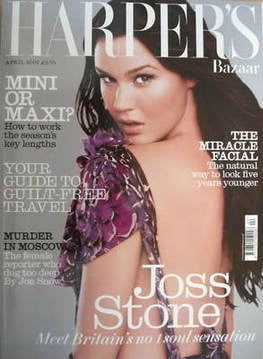 Harper's Bazaar magazine - April 2007 - Joss Stone cover