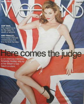 Weekend magazine - Amanda Holden cover (4 April 2009)