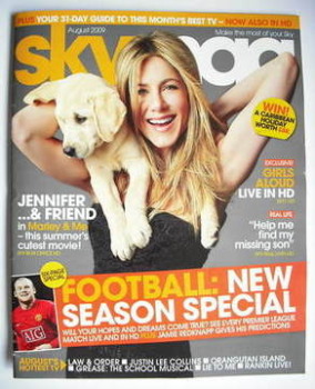 Sky TV magazine - August 2009 - Jennifer Aniston cover