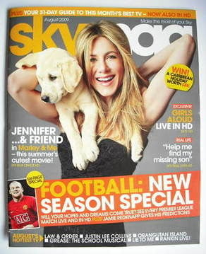 Sky TV magazine - August 2009 - Jennifer Aniston cover