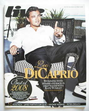 Live magazine - Leonardo DiCaprio cover (28 December 2008)